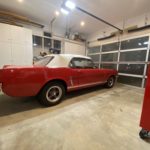 Red Car In Garage